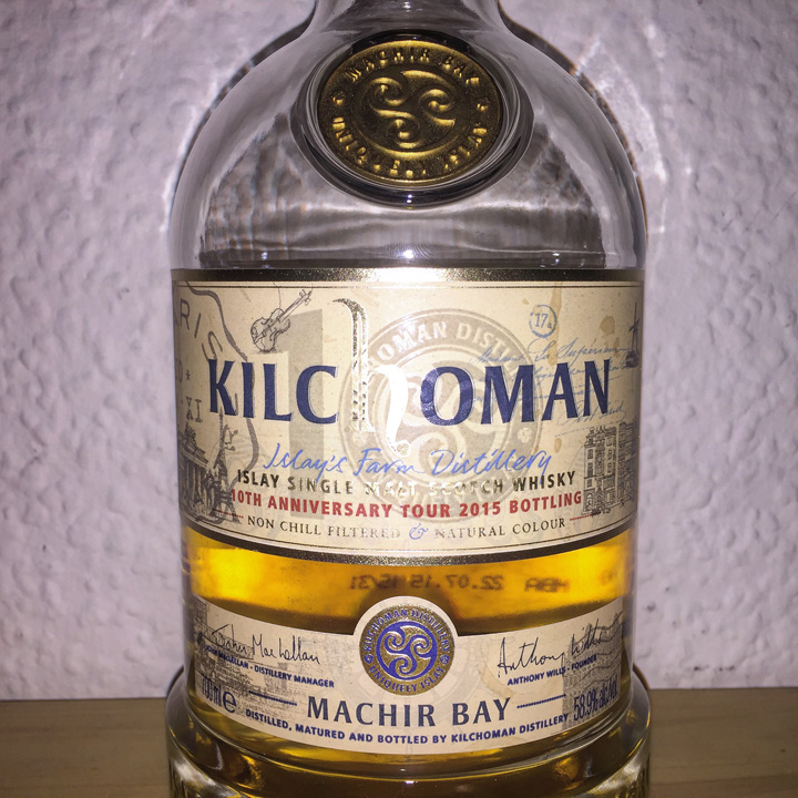 BarleyMania - Kilchoman Machir Bay - Tour Edition 2015 (Single Malt Scotch Whisky Review Tasting Notes Isle of Islay Heavily Peated Cask Strength Limited)