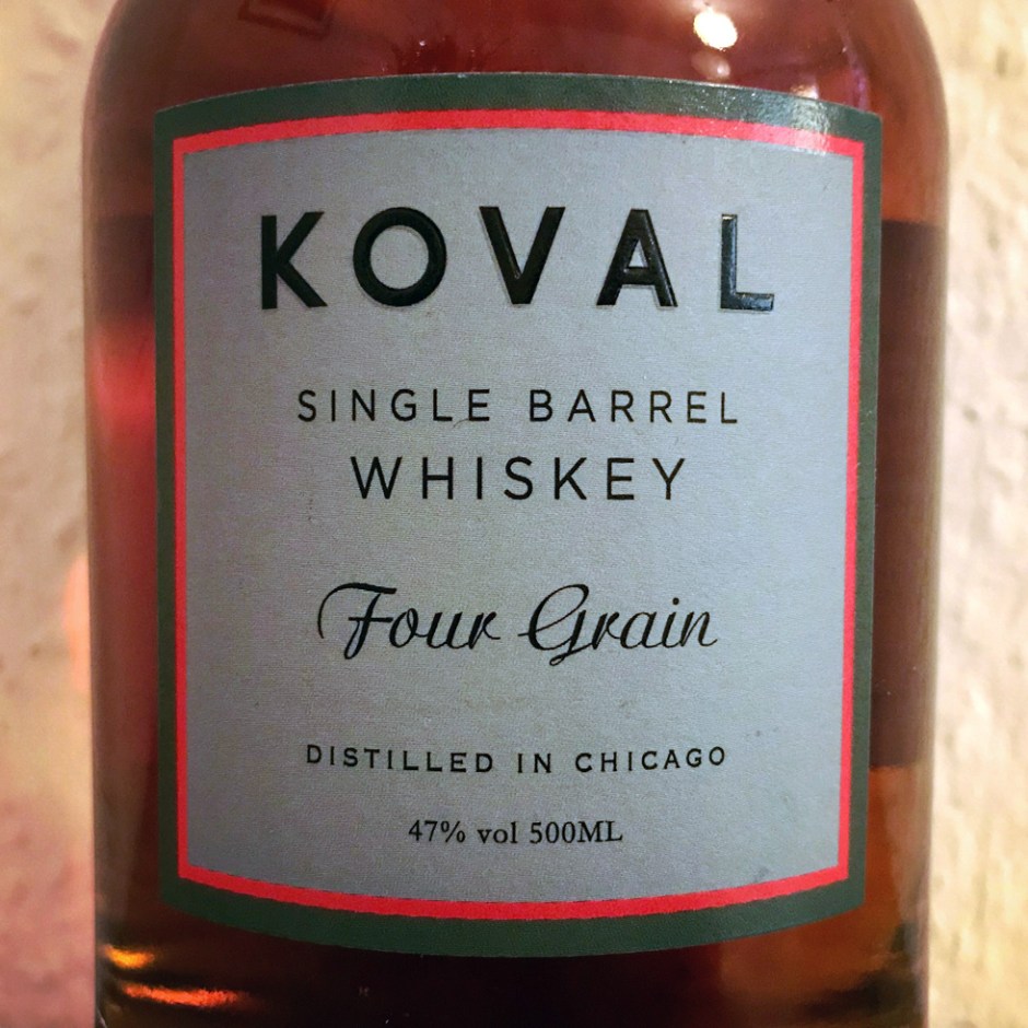 Koval Four Grain Whiskey (Chicago Craft Spirit Bourbon Distillery Tasting Notes)