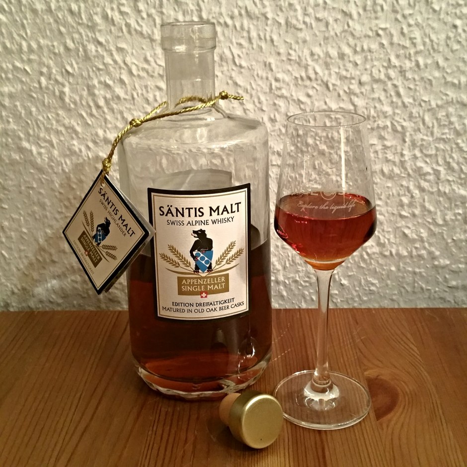 Säntis Edition Dreifaltigkeit (Swiss Alpine Single Malt Whisky Peated Switzerland European Dram Tasting Notes Review BarleyMania)