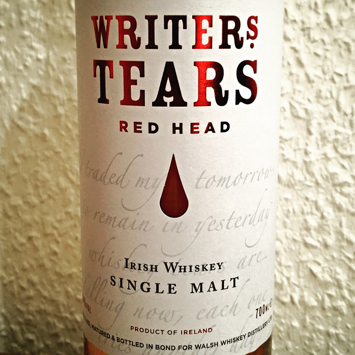 Writers Tears Red Head (Irish Single Malt Whiskey Dram Drink Sherry Oloroso Cask BarleyMania)