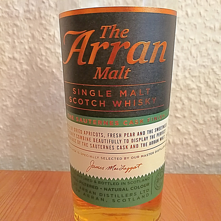 The Arran Malt Cask Finishes – The Sauternes Cask Finish (Single Malt Island Scotch Whisky NAS Distillery Scotland)