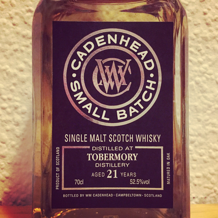 Tobermory 21yo by Cadenhead's (Small Batch Single Malt Scotch Whisky Bourbon Cask BarleyMania)
