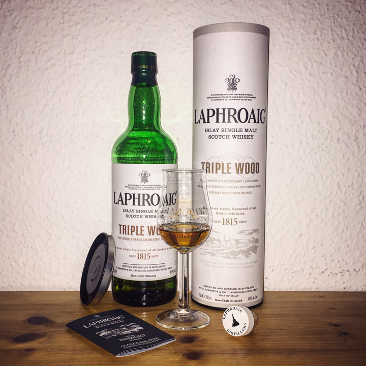 Laphroaig Triple Wood (Islay Single Malt Scotch Whisky Peated Dram BarleyMania Tasting Notes)