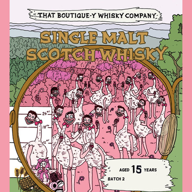 Emily Chappell (That Boutique-y Whisky Company Single Cask Malt Scotch Whisky Label Illustration Comic Graphic Novel BarleyMania)
