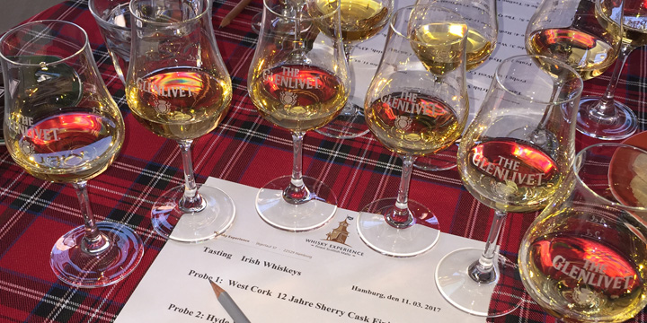 Whisky Experience - Irish Whiskey Tasting (West Cork Hyde Redbreast The Quiet Man Teeling Dram Tasting Event)