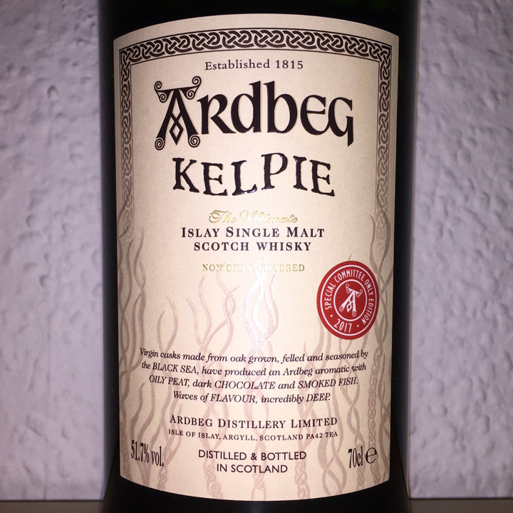 Ardbeg Kelpie - Committee Release (Islay Peated Single Malt Scotch Whisky Limited Edition Cask Strength Tasting Notes BarleyMania)