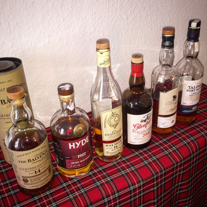 Whisky Experience Tasting (Cask Types Finishes Scotch Single Malt Dram BarleyMania)