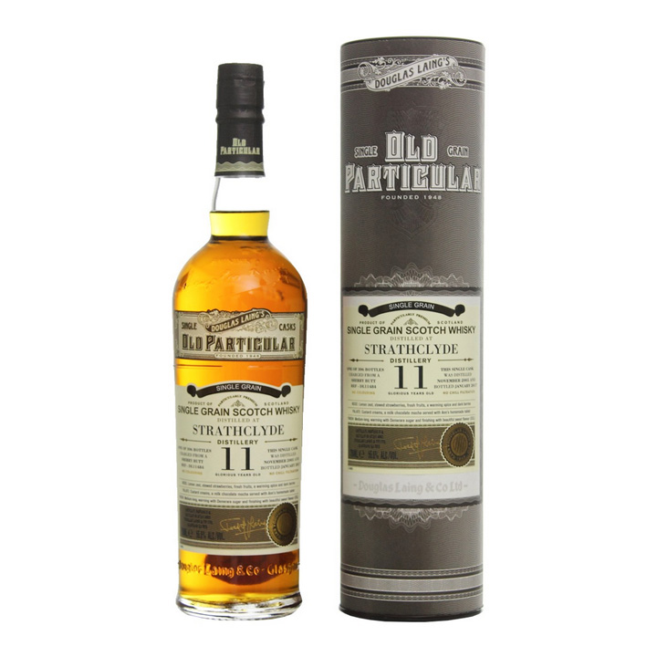 Strathclyde 11yo by Douglas Laing's Old Particular (Single Cask Grain Scotch Whisky Glasgow Sherry Tasting Notes)