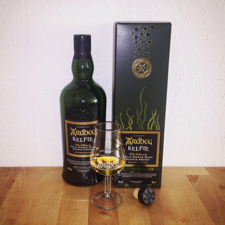 Ardbeg Kelpie (Limited Edition Islay Peated Single Malt Scotch Whisky Dram Tasting Notes BarleyMania)