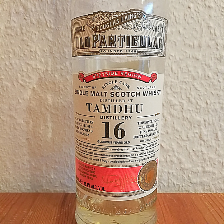 Tamdhu 16yo by Old Particular (Single Cask Scotch Malt Whisky Douglas Laing BarleyMania Tasting Notes)