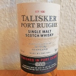 Talisker Port Ruighe (Single Malt Scotch Whisky Isle Of Skye Diageo Tasting Notes)