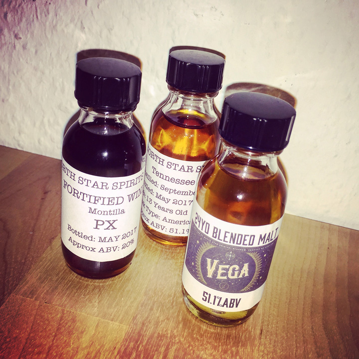 3 special Whiskies by North Star (Blend Scotch Malt Whisky Vega Bourbon Sherry PX Whisky Whiskey Tasting Notes)