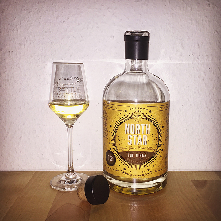 Port Dundas 12yo by North Star (Glasgow Lowlands Single Grain Whisky Bourbon Cask Strength Tasting Notes)