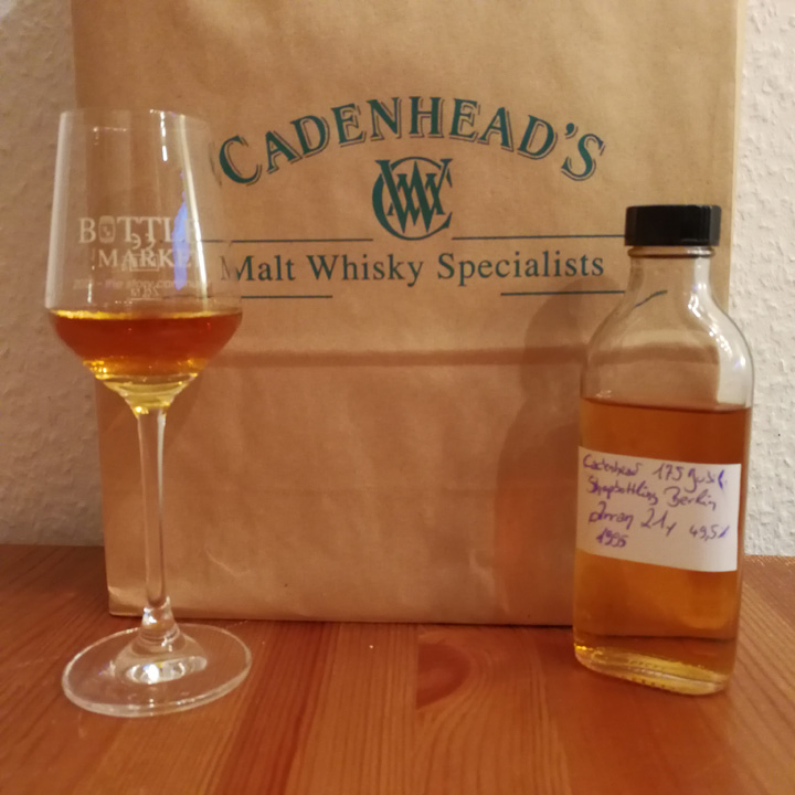 Arran 21yo by Cadenhead's - 175 Years Anniversary Bottling Berlin (Single Malt Islands Scotch Whisky Cask Strength Bottling Dram)