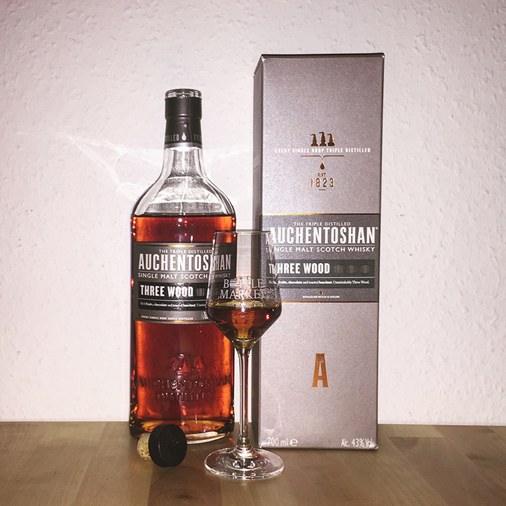 Auchentoshan Three Wood (Single Malt Lowlands Scotch Whisky Dram Sherry Oloroso Sherry Bourbon)