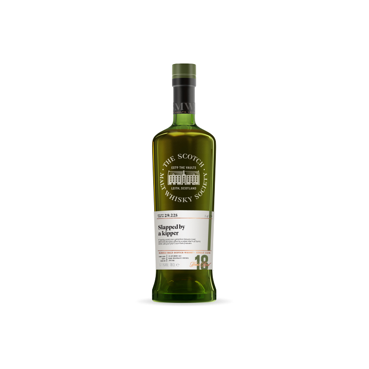 Laphroaig 18yo "Slapped by a kipper" by SMWS 29.225 (Single Malt Scotch Whisky Islay Peat Bourbon Cask)