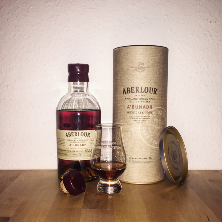 Aberour A'bunadh Batch 56 (Single Malt Speyside Scotch Whisky Cask Strength Oloroso Sherry Butt)