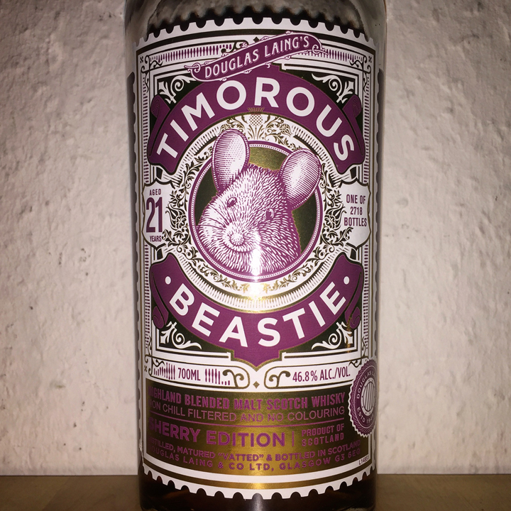 Timorous Beastie 21yo by Douglas Laing (Blended Malt Scotch Whisky Highlands Sherry Tasting Notes)