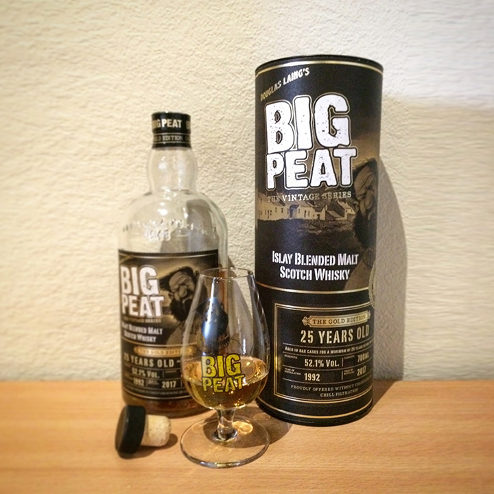 Big Peat 25 Years Old - The Gold Edition by Douglas Laing (Remarkable Malts Islay Blended Whisky BarleyMania)