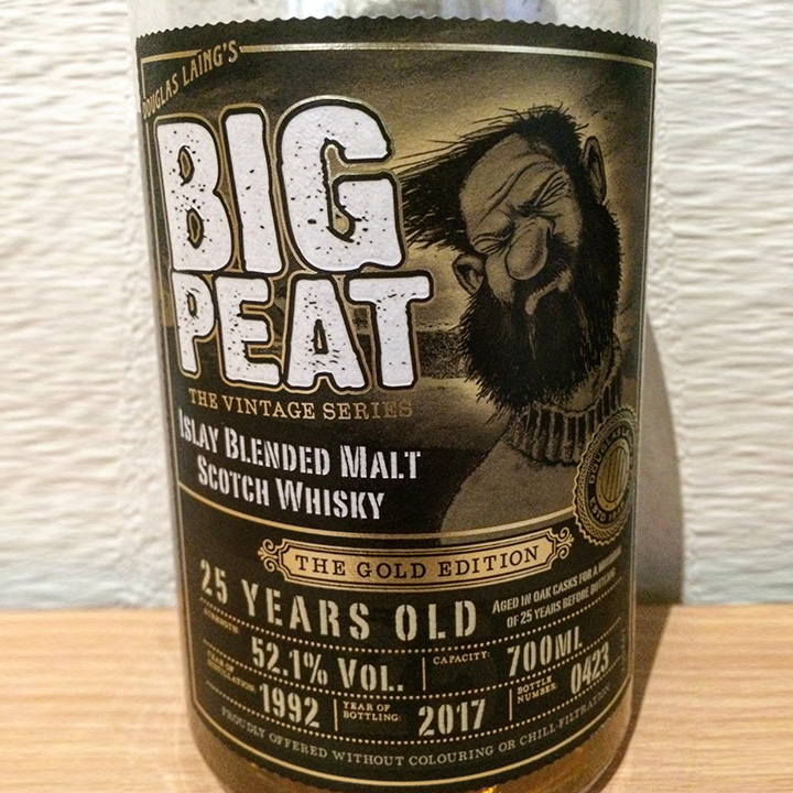 Big Peat 25 Years Old - The Gold Edition by Douglas Laing (Remarkable Malts Islay Blended Whisky BarleyMania)