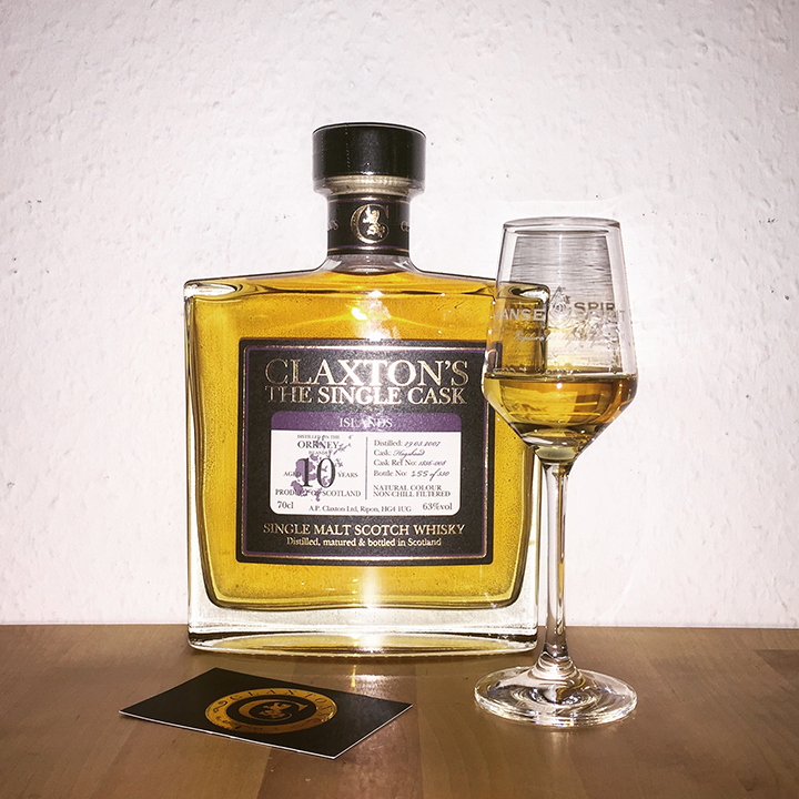 Orkney 10yo by Claxton's (Islands Single Malt Scotch Whisky Cask Strength Tasting Notes BarleyMania)