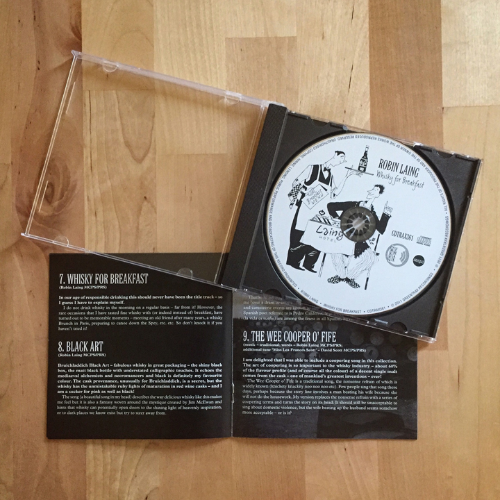 "Whisky For Breakfast" by Robin Laing (Singer Songwriter Guitar Music Scotland Traditional CD Album)