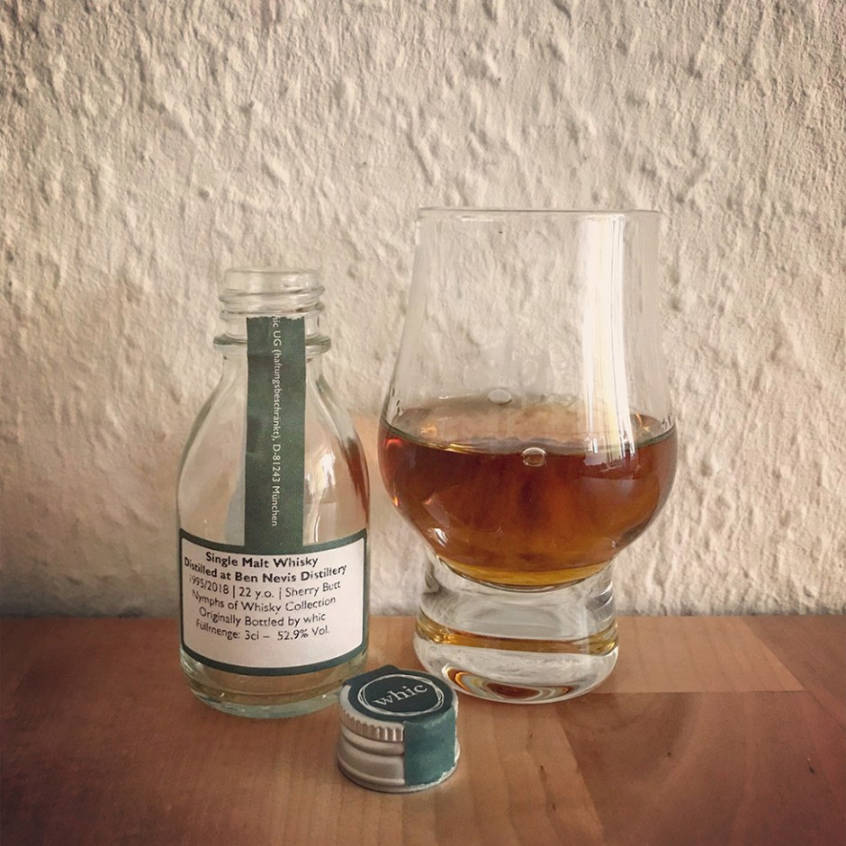 Ben Nevis 22yo Sherry Butt by Whic.de (Nymphs of Whisky Single Malt Highlands Scotch Tasting Notes)
