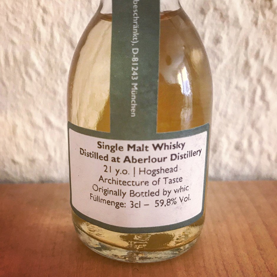 Syndicate 58/6 by Douglas Laing & Aberlour 21yo by Whic (Single Cask Blended Malt Whisy Bourbon Sherry Oloroso Tasting Notes)