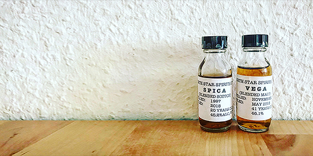 Spica 20yo and Vega 41yo by North Star Spirit (Premium Blended Malt Scotch Whisky Sherry Cask Tasting Notes Review Blog)