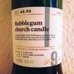 Balmenach 9yo Bubblegum Church Candle by The SMWS (Single Malt Speyside Scotch Society Tasting Notes)