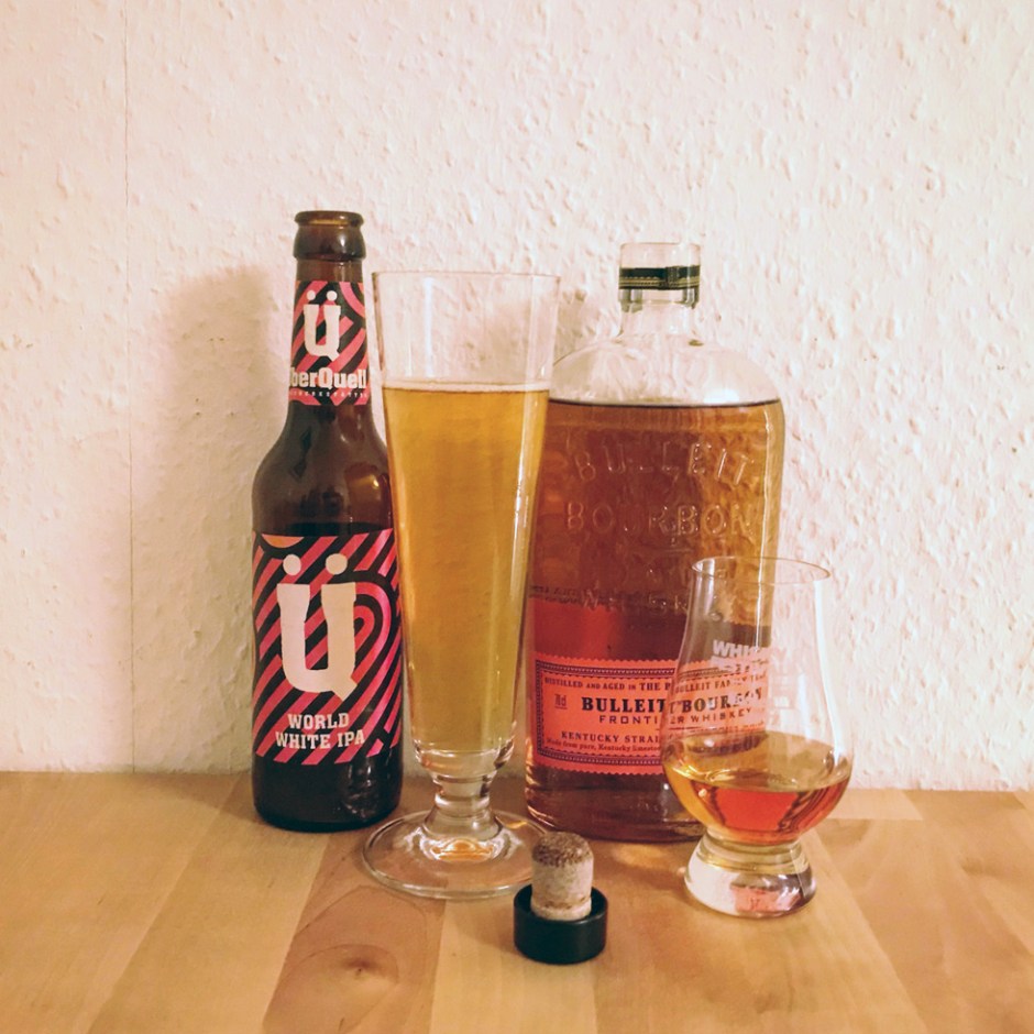 Bulleit Boirbon X ÜberQuell World White IPA (Kentucky Straight Whiskey Craft Beer Hamburg Boilermaker)