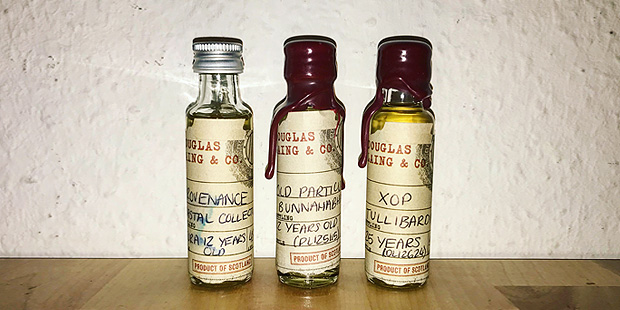 3 Single Cask Scotch Whisky Bottlings by Douglas Laing (Isle of Jura Bunnahabhain Tullibardine Islay Highlands Tasting Notes)