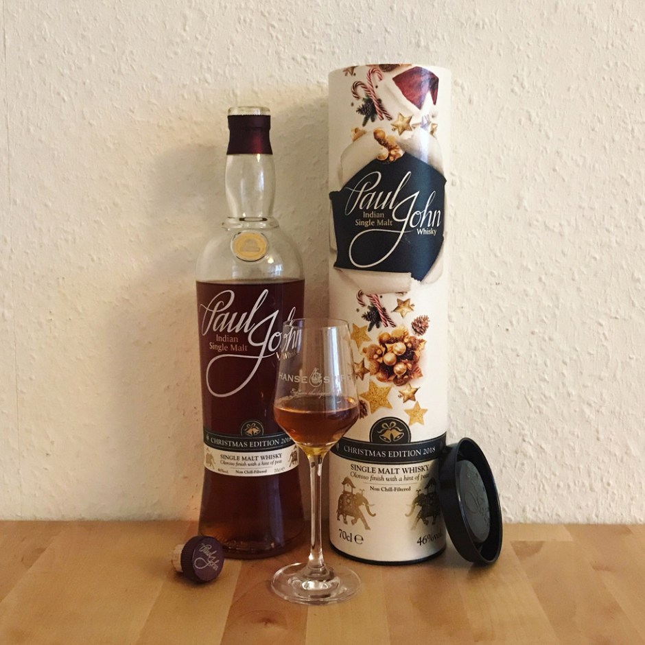 Paul John Christmas Edition 2018 (Indian Single Malt Whisky Oloroso Sherry Cask BarleyMania)