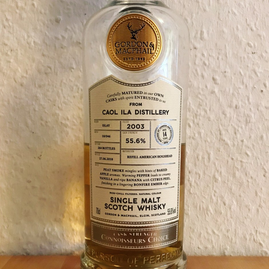Caol Ila 14yo Connosoir's Choice by Gordon & MacPhail (Peated Single Malt Islay Scotch Whisky Cask)