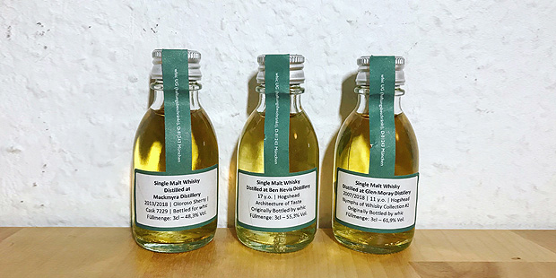 3x Single Cask Scotch Whisky by Which (Mackmyra Ben Nevis Glen Moray Speyside Malt Dram Tasting Notes)