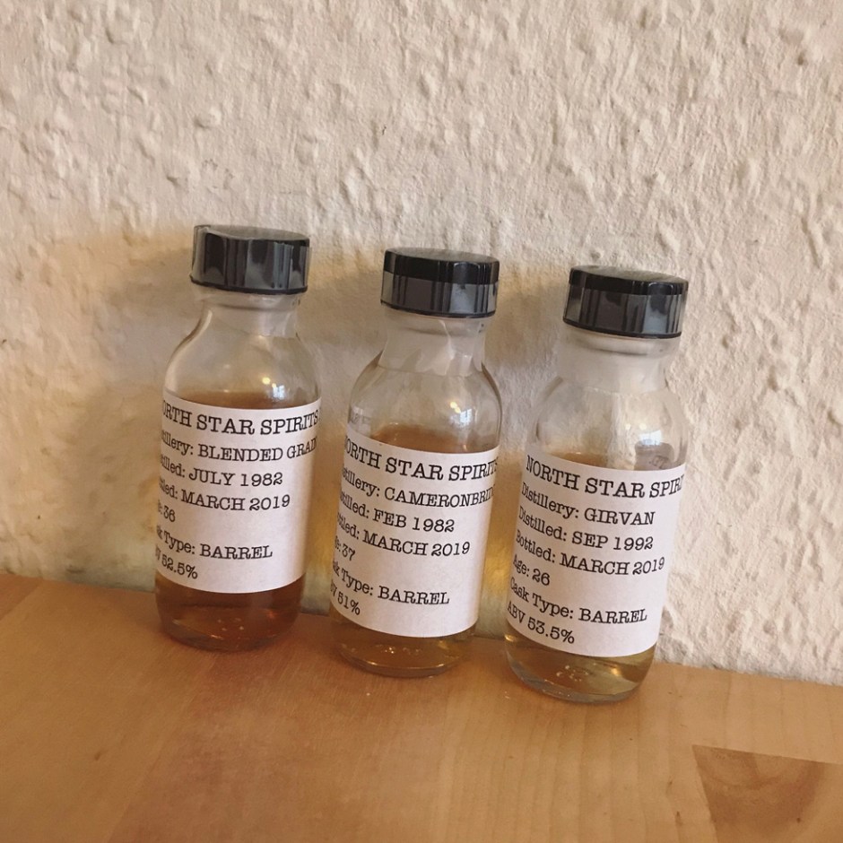 3x Grain Whisky by North Star (Single Blend Scotch Cask Indpendent Bottler Tasting Notes)