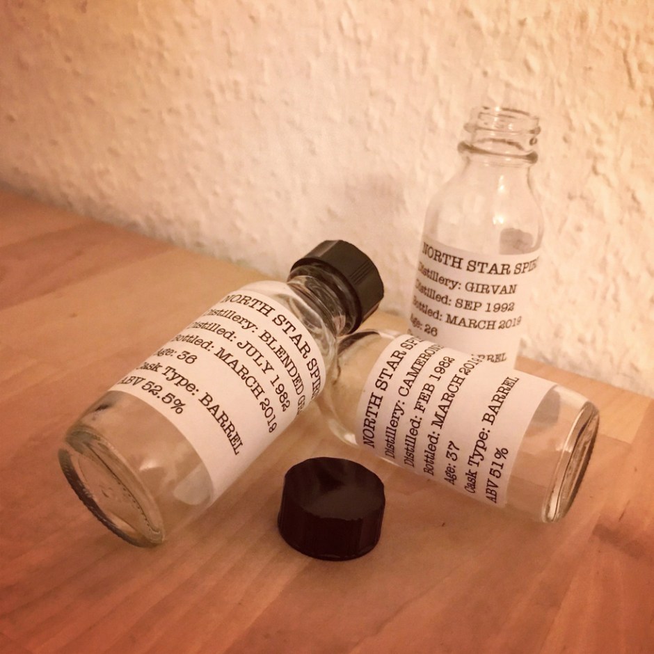 3x Grain Whisky by North Star (Single Blend Scotch Cask Indpendent Bottler Tasting Notes)