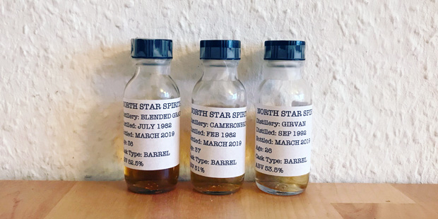 3x Grain Whisky by North Star (Single Blend Scotch Cask Indpendent Bottler Tasting Notes)