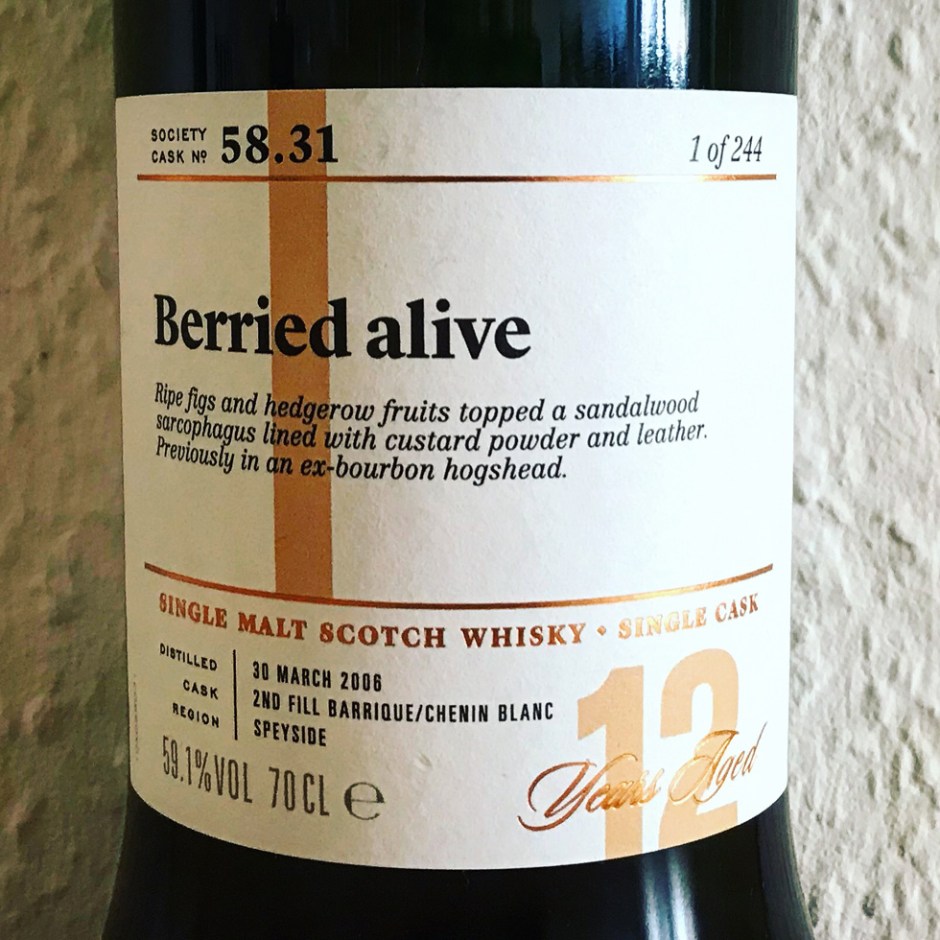 Strathisla 12yo "Berried Alive" by The Scotch Malt Whisky Society (SMWS Speyside Tasting Notes Blog BarleyMania)