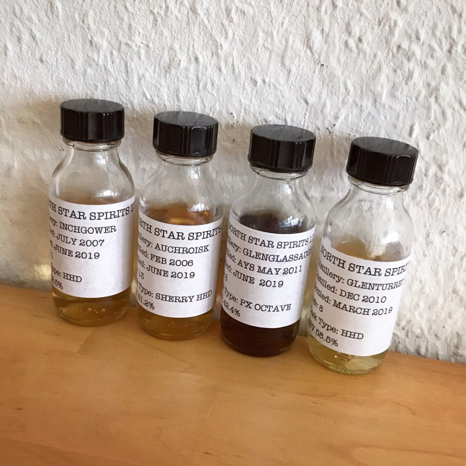 4x Single Malt Scotch Whisky by North Star Spirits (Indepdendent Bottler Auchroisk Inchgower Glenglassaugh Glenturret Tasting Notes)