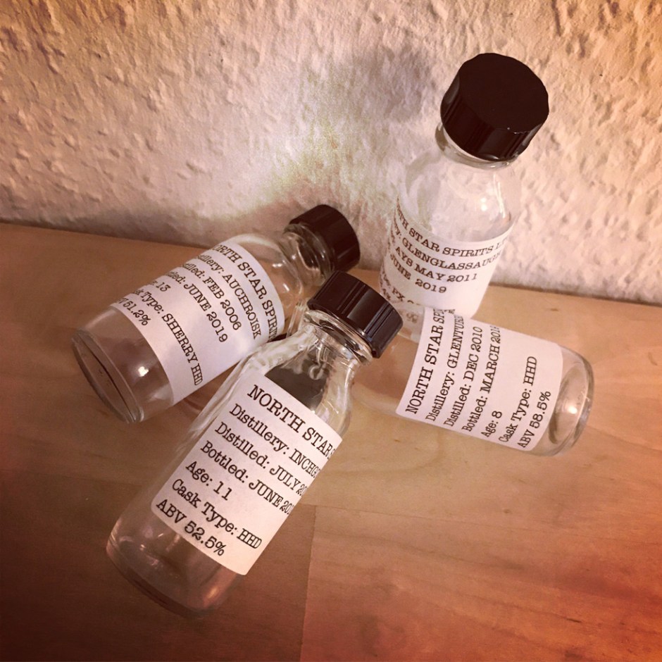 4x Single Malt Scotch Whisky by North Star Spirits (Indepdendent Bottler Auchroisk Inchgower Glenglassaugh Glenturret Tasting Notes)