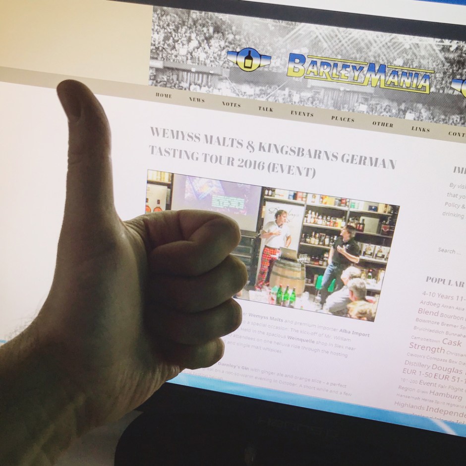 BarleyMania's Barleyversary 2019 (Single Blended Malt Scotch Whisky Scallywag Fary Lochan Kilchoman Weinquelle Give-Away Prize)