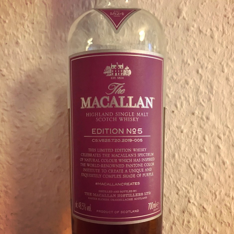 The Macallan Edition No 5 (Single Malt Speyside Scotch Whisky Tasting Notes BarleyMania)
