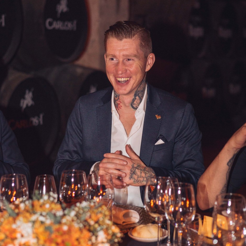 Carlos I Brandy de Jerez (Osborne Sherry Weinbrand Herr Lutz Brand Ambassador Interview)