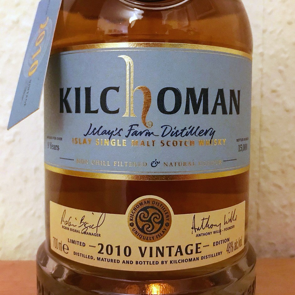 Kilchoman Vintage 2010 (Single Malt Peated Islay Scotch Whisky Blog Tasting Notes)