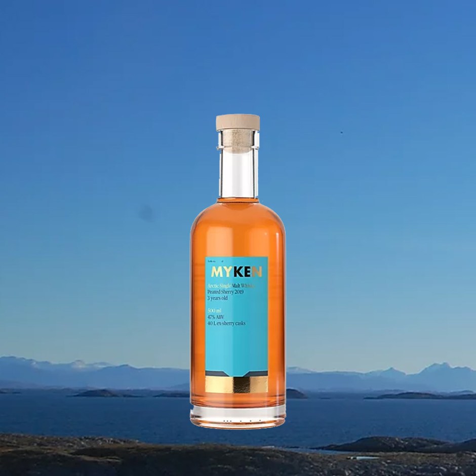 Whisky and Gin by Myken Distillery from Norway (Peated Sherry Single Malt Arctic Spirit Scandinavia Tasting Notes)