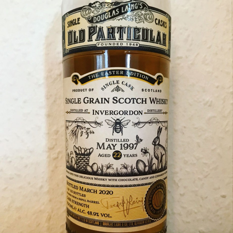 Invergordon 22yo Old Particular Easter Edition (Single Grain Scotch Whisky Cask Douglas Laing Blog Tasting Notes)