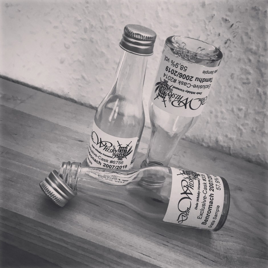 3 Single Cask Scotch Malt Whisky Exclusives bei DeinWhisky.de (Tamdhu Glendronach Benromach Speyside Tasting Notes)