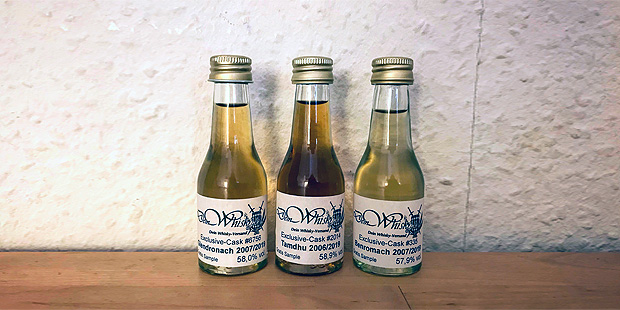 3x Single Cask Whisky Bottlings by DeinWhisky.de (Glendronach Tamdhu Benromach Scotch Tasting Notes Blog)