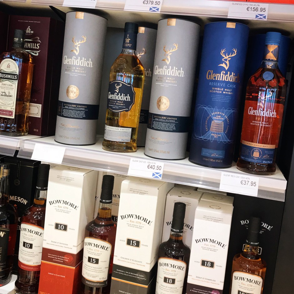 EDF Duty Free Paradise on Helgoland (Whisky Scotch Macallan Glendiddich Shop Store)